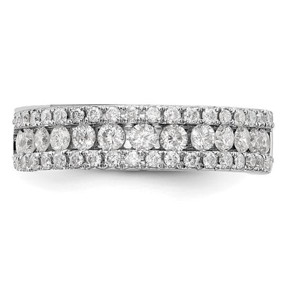 14k Gold 1 Ct Diamond Wedding Band Ring Clarity- I1, Color- G