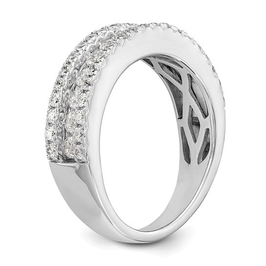 14k Gold 1 Ct Diamond Wedding Band Ring Clarity- I1, Color- G