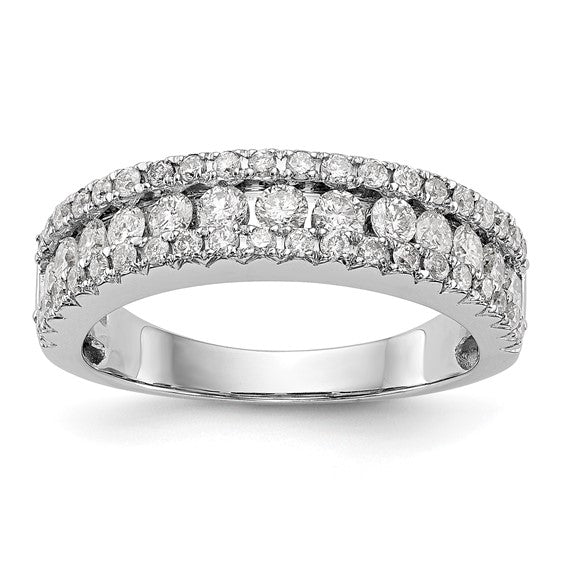 14k Gold 1 Ct Diamond Wedding Band Ring Clarity- I1, Color- G