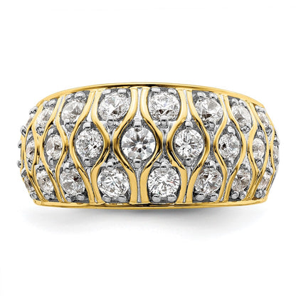 14k Yellow Gold 1 1/6 carat Lab Grown Diamond Fashion Ring Size 7