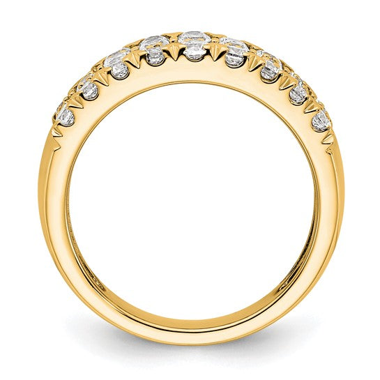14k Gold 1.5 Ct Diamond Wedding Band Ring Clarity- I1, Color- G