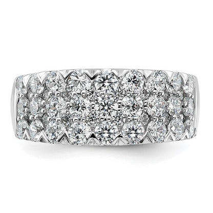 14k Gold 1.5 Ct Diamond Wedding Band Ring Clarity- I1, Color- G