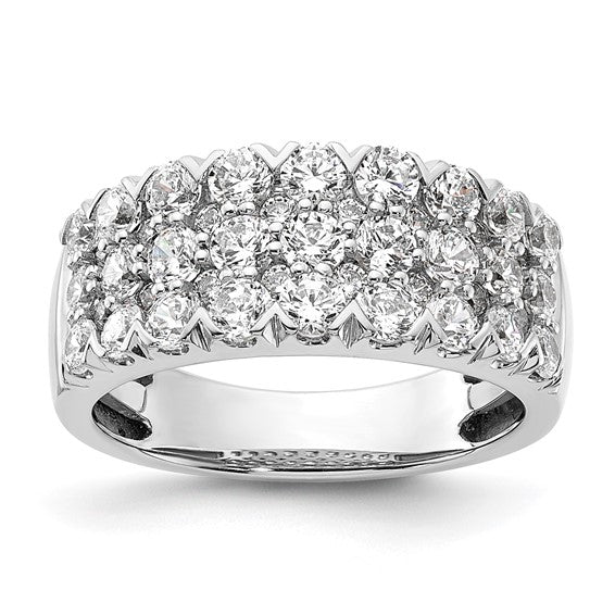 14k Gold 1.5 Ct Diamond Wedding Band Ring Clarity- I1, Color- G