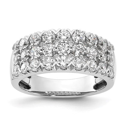 14k Gold 1.5 Ct Diamond Wedding Band Ring Clarity- I1, Color- G