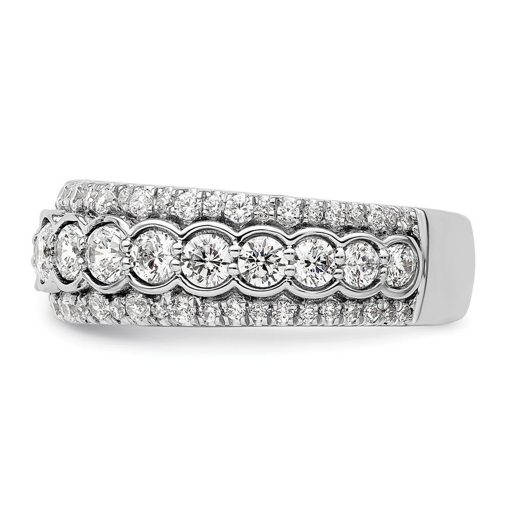 14k White Gold 2 carat Lab Grown Diamond Fashion Ring Size 7