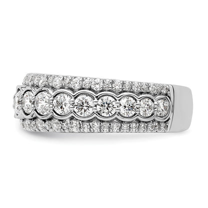 14k White Gold 2 carat Lab Grown Diamond Fashion Ring Size 7