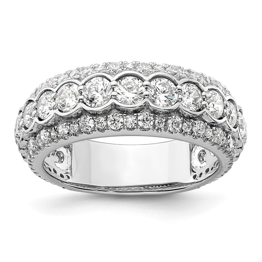 14k White Gold 2 carat Lab Grown Diamond Fashion Ring Size 7