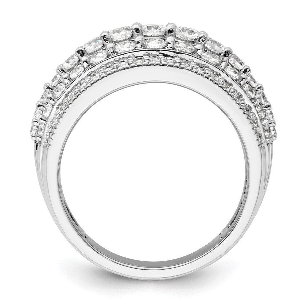 14k White Gold 1 1/2 carat Lab Grown Diamond Fashion Ring Size 7