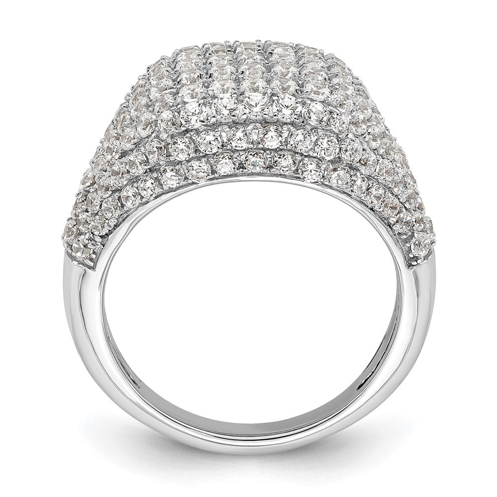 14k White Gold 2 1/4 carat Lab Grown Diamond Cluster Fashion Ring Size 7