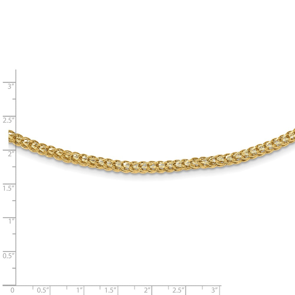 14k Yellow Gold Polished Fancy Link Necklace 18"