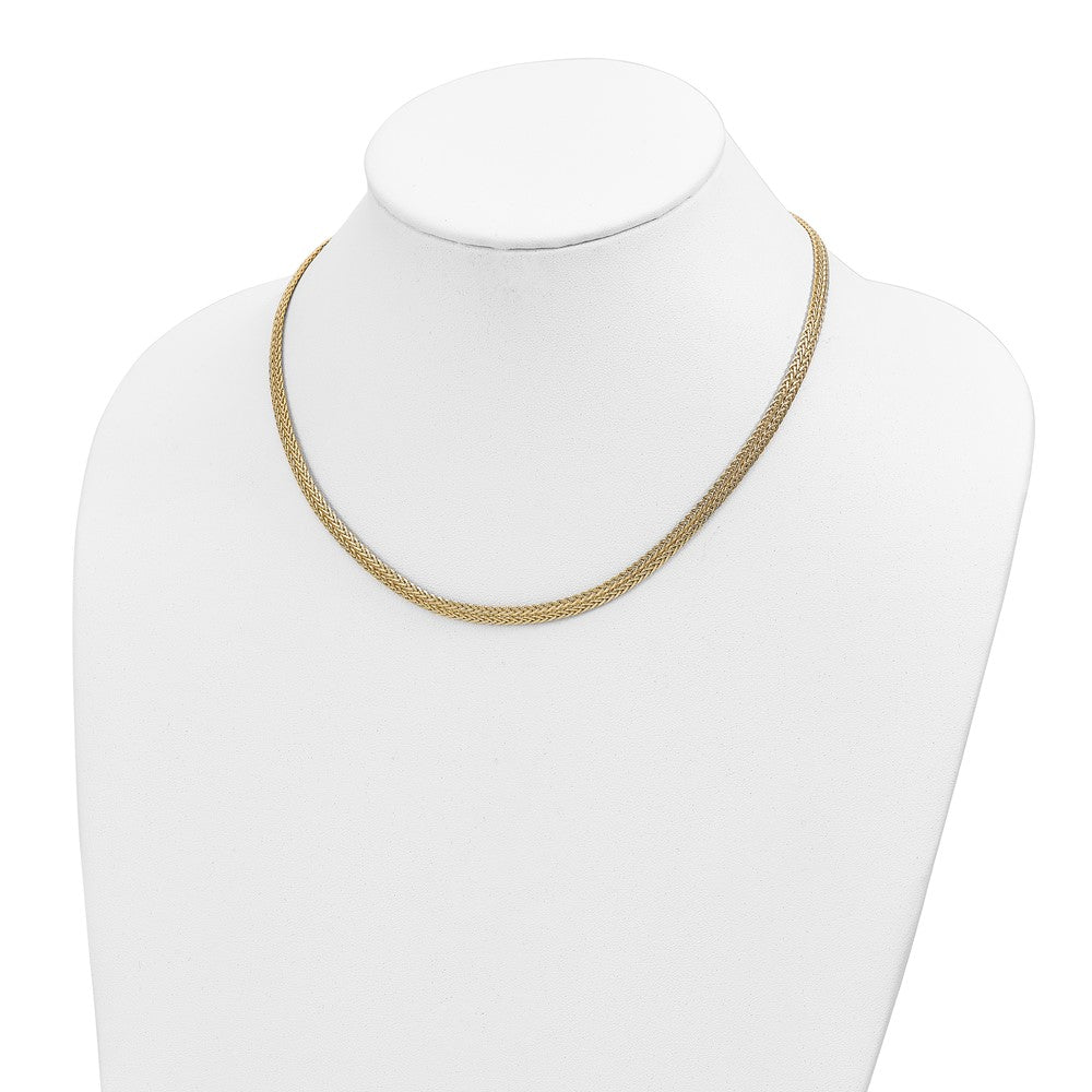 14k Yellow Gold Polished Fancy Necklace 18"