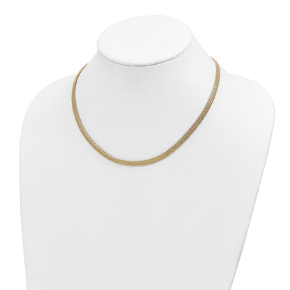 14k Yellow Gold Polished Fancy Necklace 18"