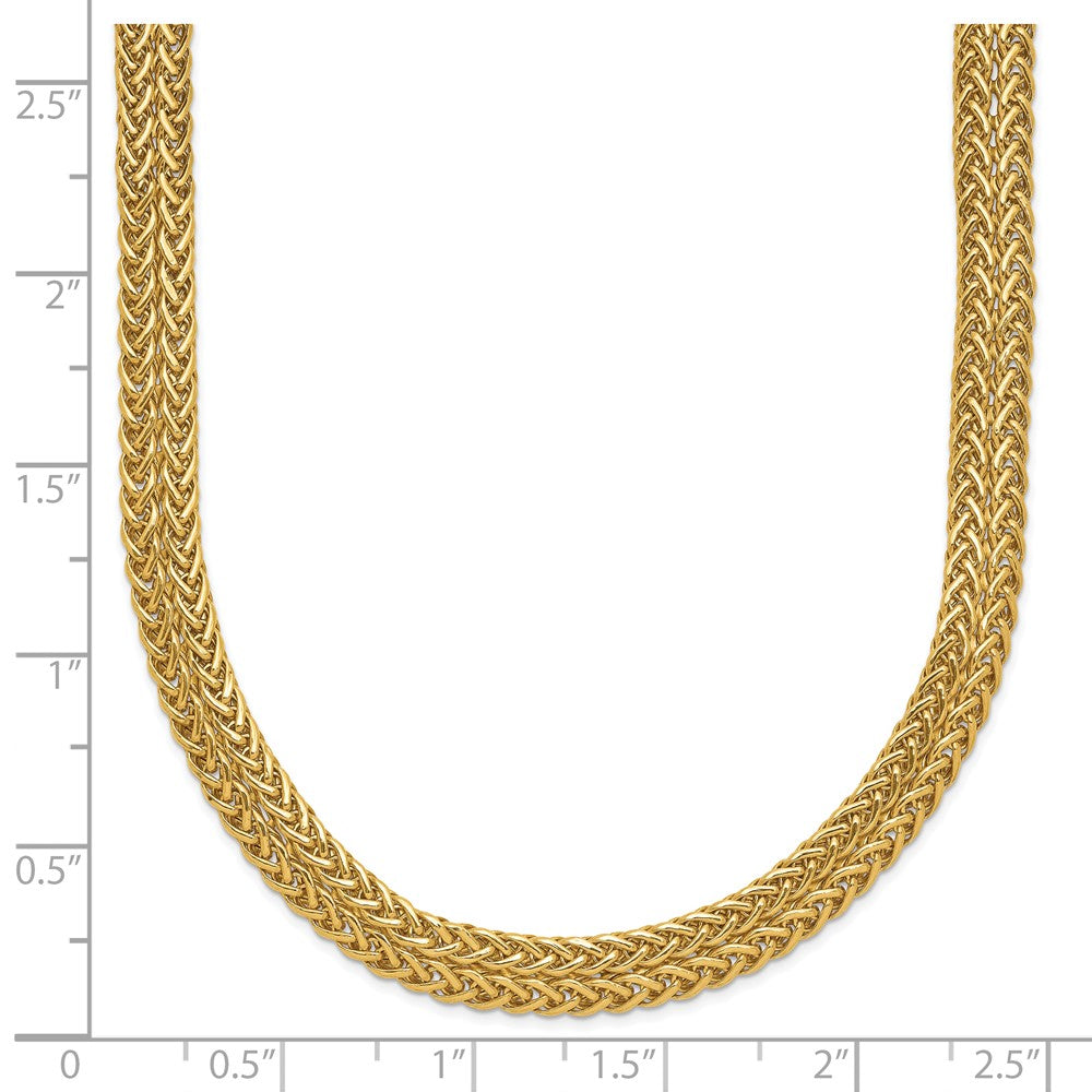 14k Yellow Gold Polished Fancy Necklace 18"