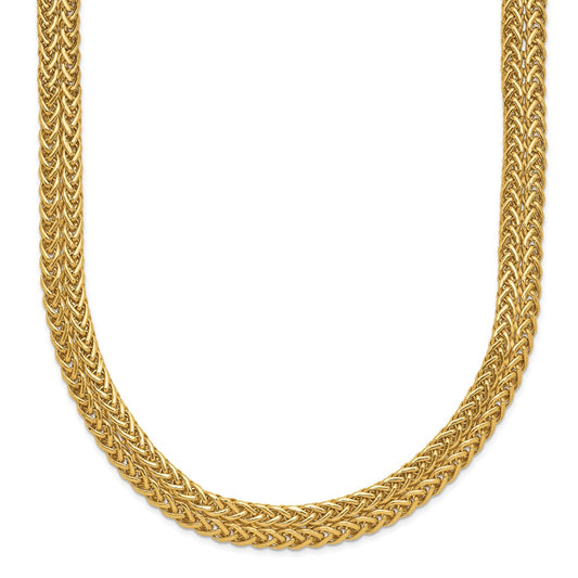 14k Yellow Gold Polished Fancy Necklace 18"