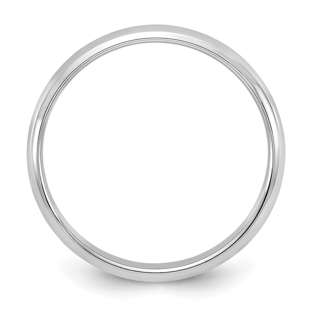 14k White Gold 2mm Half-Round Wedding Band Ring